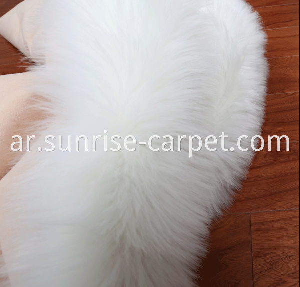 Faux Furs Rug flooring home deco white color